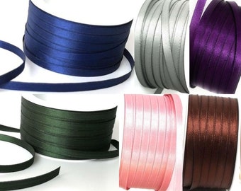 1 m = 0.12 EUR) ribbon 50 m x 6 mm satin ribbon gift ribbon decorative ribbon double satin - choice of colors -