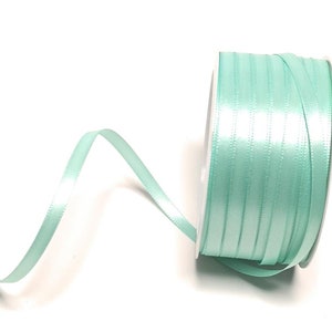 1m0,12EUR Schleifenband 50m x 6mm Satinband Geschenkband Dekoband Doppelsatin Farbwahl Bild 7