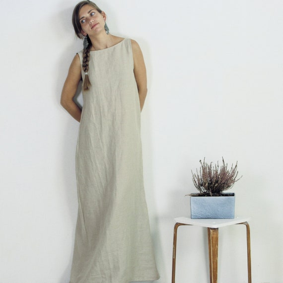washed linen dress