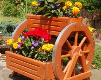 BT 60 brown, flower steps, flower bench, plant steps 60 cm wide made of wood