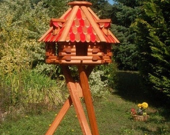 DARLUX Met de hand gemaakt vogelvoederhuis voor aan muur, XL
