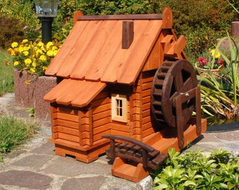 Wassermühle, Wassermühle Block, XXL Wassermühle, Wasserspiel, Wasserrad