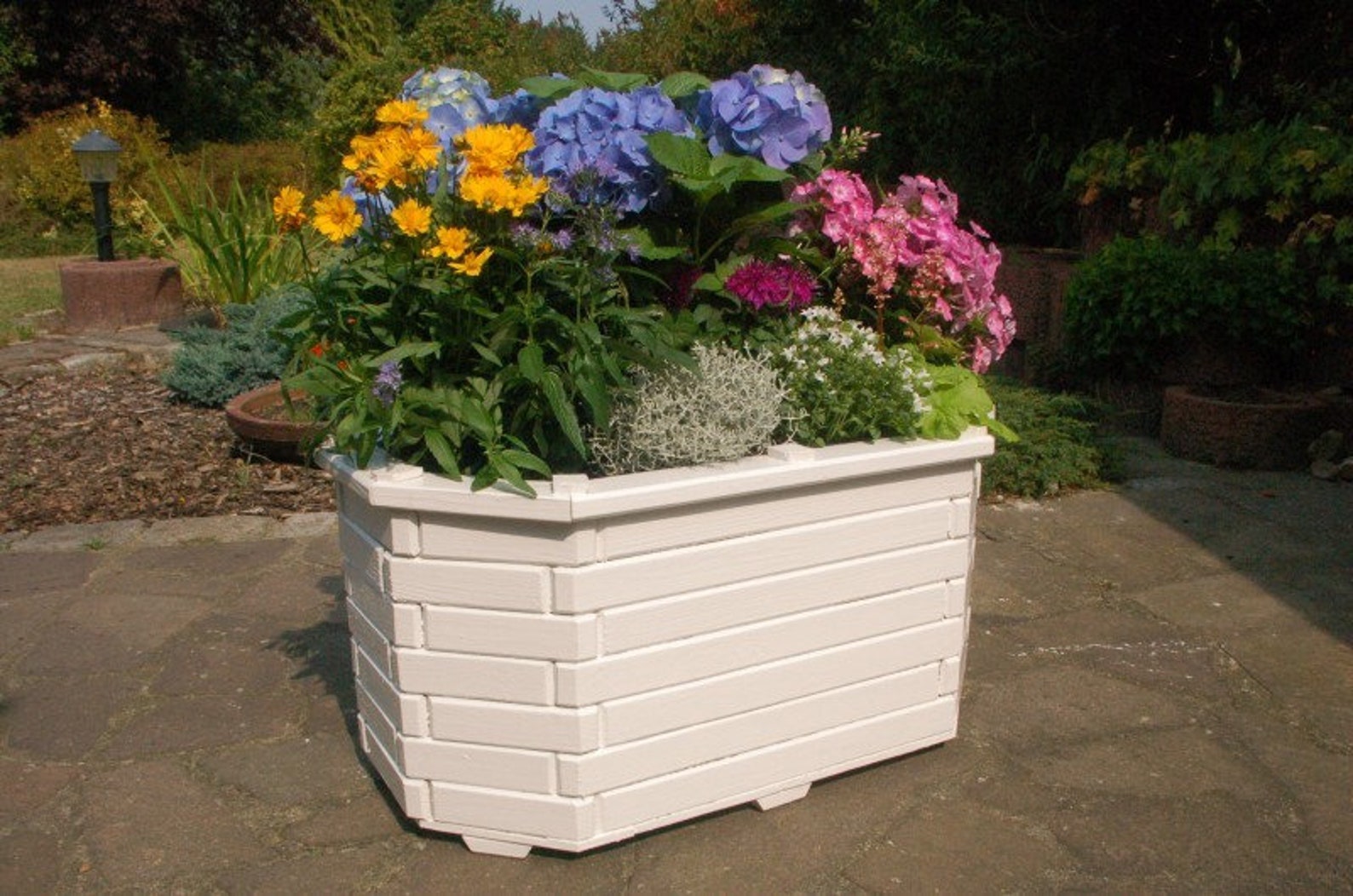 Planter Flower Box Flower Pot Made of Solid Etsy UK