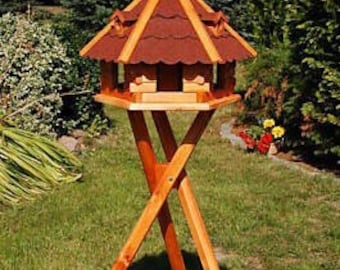 Vogelhaus mit Ständer 55 x 37 cm, V18r Mittel mSt.