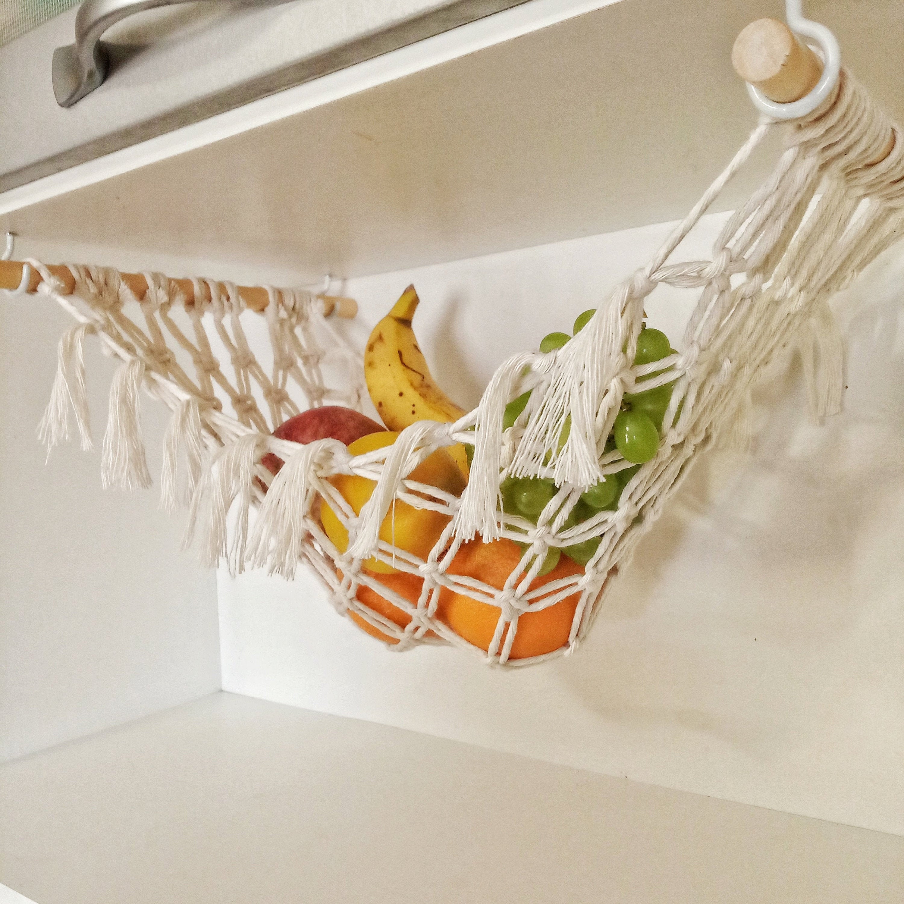 Macrame Fruit and Vegetable Hammock Hanging Produce Storage | Etsy