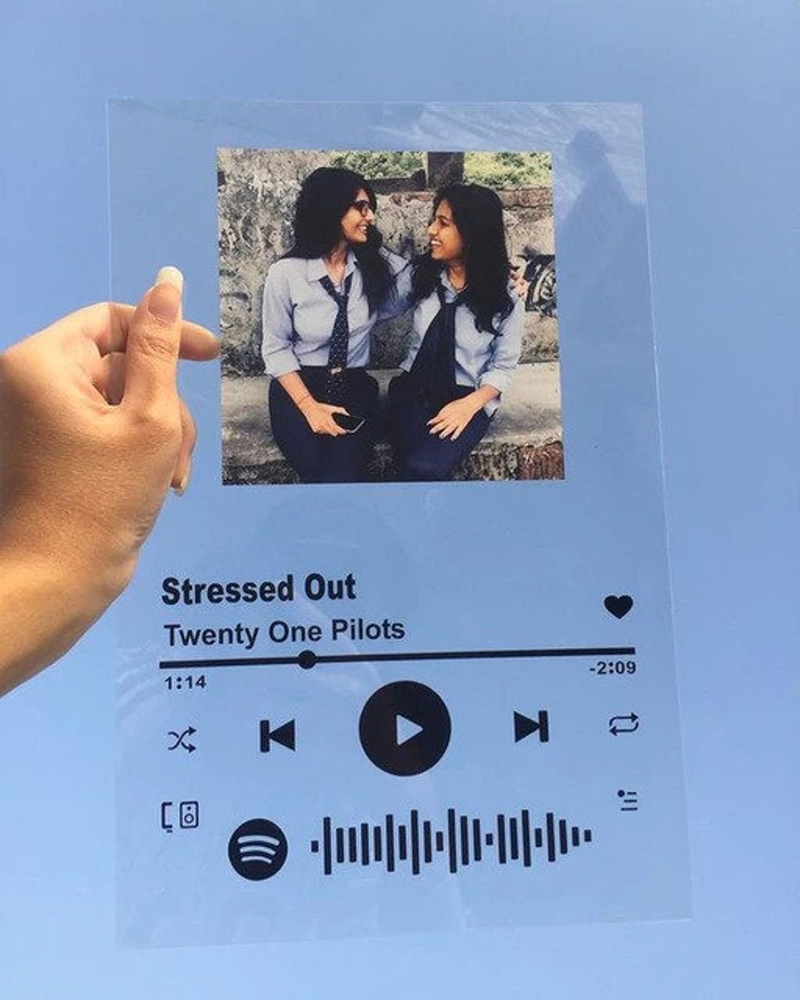 Custom Spotify Picture Frame Spotify Plaque Personalised Etsy