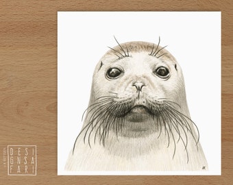 Mural 'Animals in Portrait' - *seal*