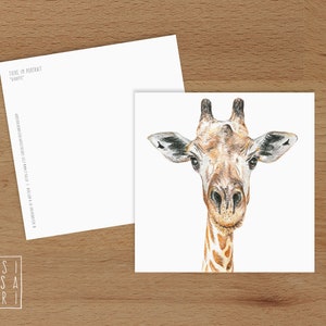 Karte 'Tiere im Portrait' - *Giraffe*