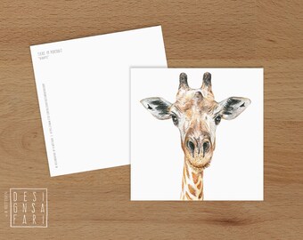 Karte 'Tiere im Portrait' - *Giraffe*