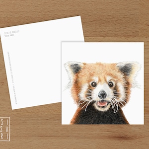 Karte 'Tiere im Portrait' - *Roter Panda*