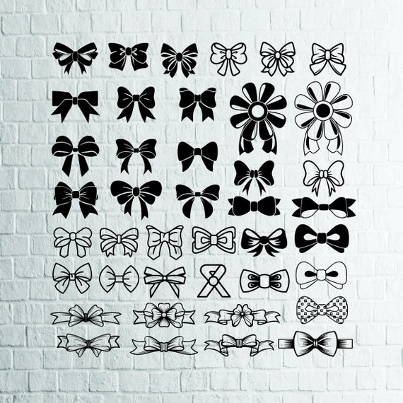 Download BUY 3 GET 1 FREE...41 Bows Svg Bundle Bow VectorTie SvgBow ...
