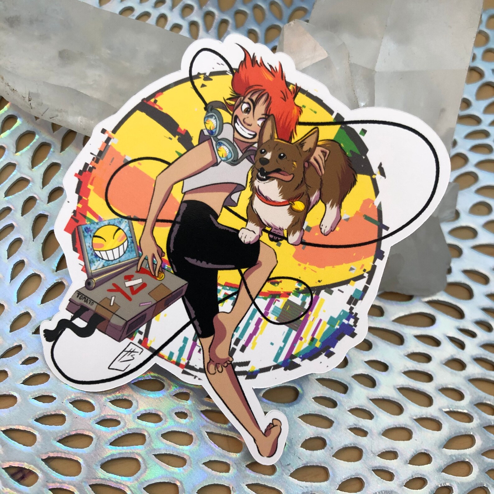 Edward and Ein Cowboy Bebop Sticker Edward Ein Anime - Etsy