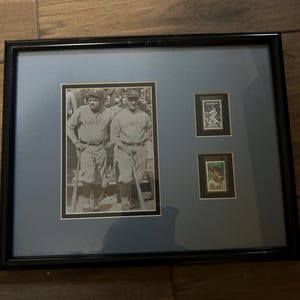 Rare colloctable picture of Babe Ruth and Lou Gehrig