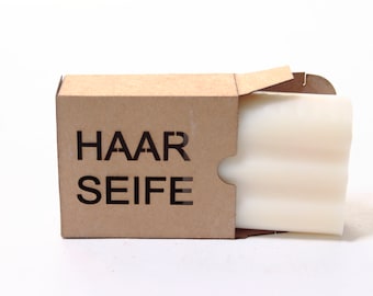 Hair soap with donkey milk and keratin for all hair types Savon de Marseille - white 100g organic natural soap