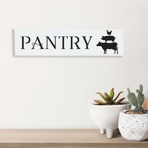 Pantry Decor, Pantry Sign, Kitchen Sign, Kitchen Wall Decor, Kitchen & Pantry Room Decor, Farmhouse Sign, Wood Pantry Sign,