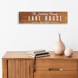 Personalized Lake House Decor, Wall Decor For Summer Home, Personalized Lake House Gift, Personalized Lake House Sign, Gift For Lake Lover,