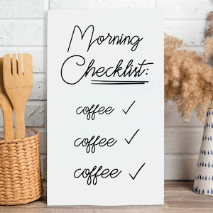 Kitchen Decor, Kitchen Signs Decor, Kitchen Wall Decor, Small Kitchen Sign, For Kitchen Wall Decor Art, farmhouse kitchen decor, Coffe sign