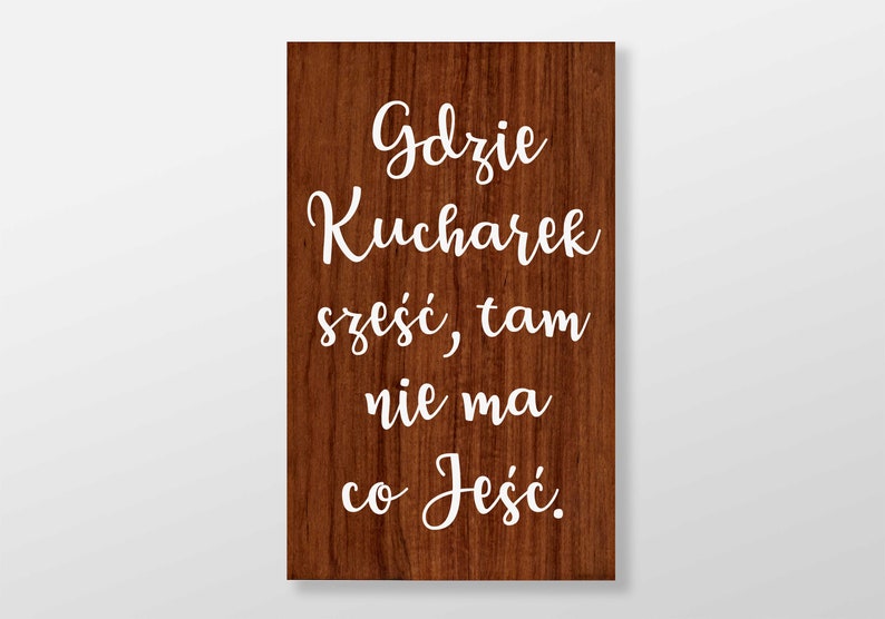 Gdzie Kucharek Sześć Tam Nie Ma Co Jeść Po Niemiecku Gdzie Kucharek Sześć Tam Nie Ma Co Jeść Wood Sign Wood Wall - Etsy