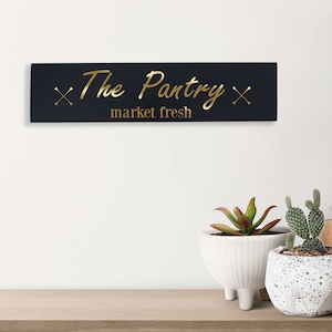 Pantry Decor, Pantry Sign, Kitchen Sign, Kitchen Wall Decor, Kitchen & Pantry Room Decor, Farmhouse Sign, Wood Pantry Sign,