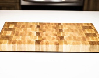Birch - Large - End Grain Cutting Board - 20-1/4" X 11-3/4" X 1-1/2", Chopping Block, Butcher Block, Gift, Personalized