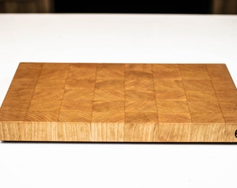 Cherry - Large - End Grain Cutting Board - 19" X 11-5/8" X 1-1/2", Chopping Block, Butcher Block, Gift, Personalized