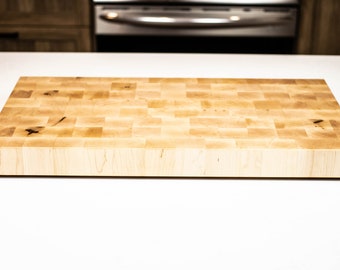 Maple - X-Large Thick - End Grain Cutting Board - 23-7/8" X 13-1/4" X 2", Chopping/Butcher Block, Gift, Personalized