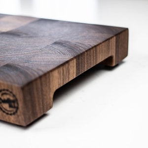 Black Walnut Small End Grain Cutting Board 12 X 8-1/2 X 1-1/2, Chopping Block, Butcher Block, Gift, Personalized image 6