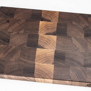 Black Walnut Small End Grain Cutting Board 12 X 8-1/2 X 1-1/2, Chopping Block, Butcher Block, Gift, Personalized image 4