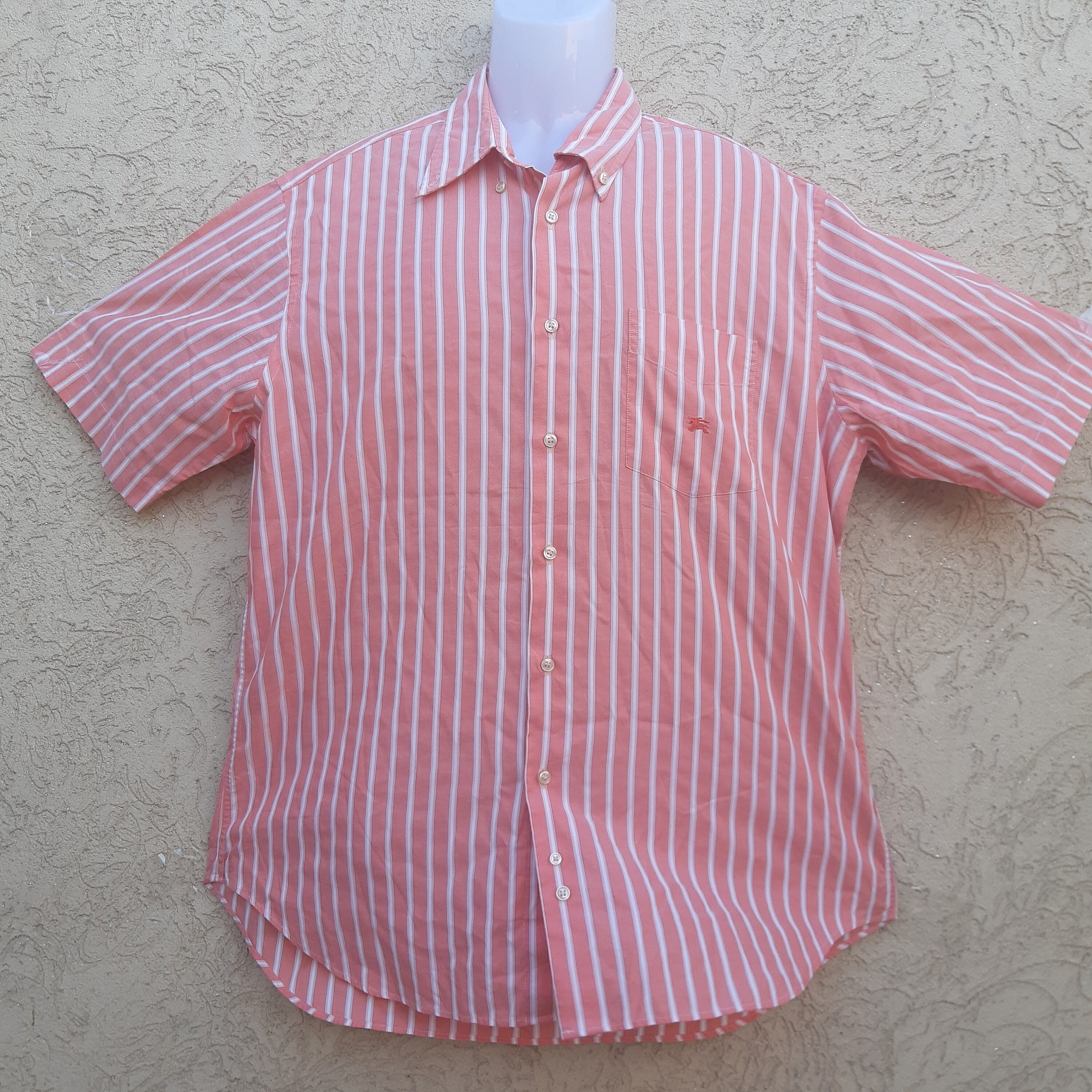mens pink burberry shirt