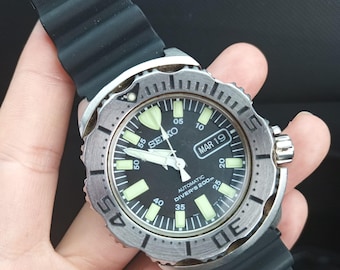 nonnative×SEIKO CHRONOGRAPH WATCH Seiko X Nonnative Solar Chronograph Mens 47mm Watch - Etsy