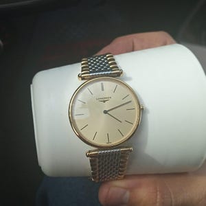 Longines La Grande Classique Round gold color wristwatch Unisex watch, LONGINES collection, LONGINES gold plated watch 32 mm Gift 27198613