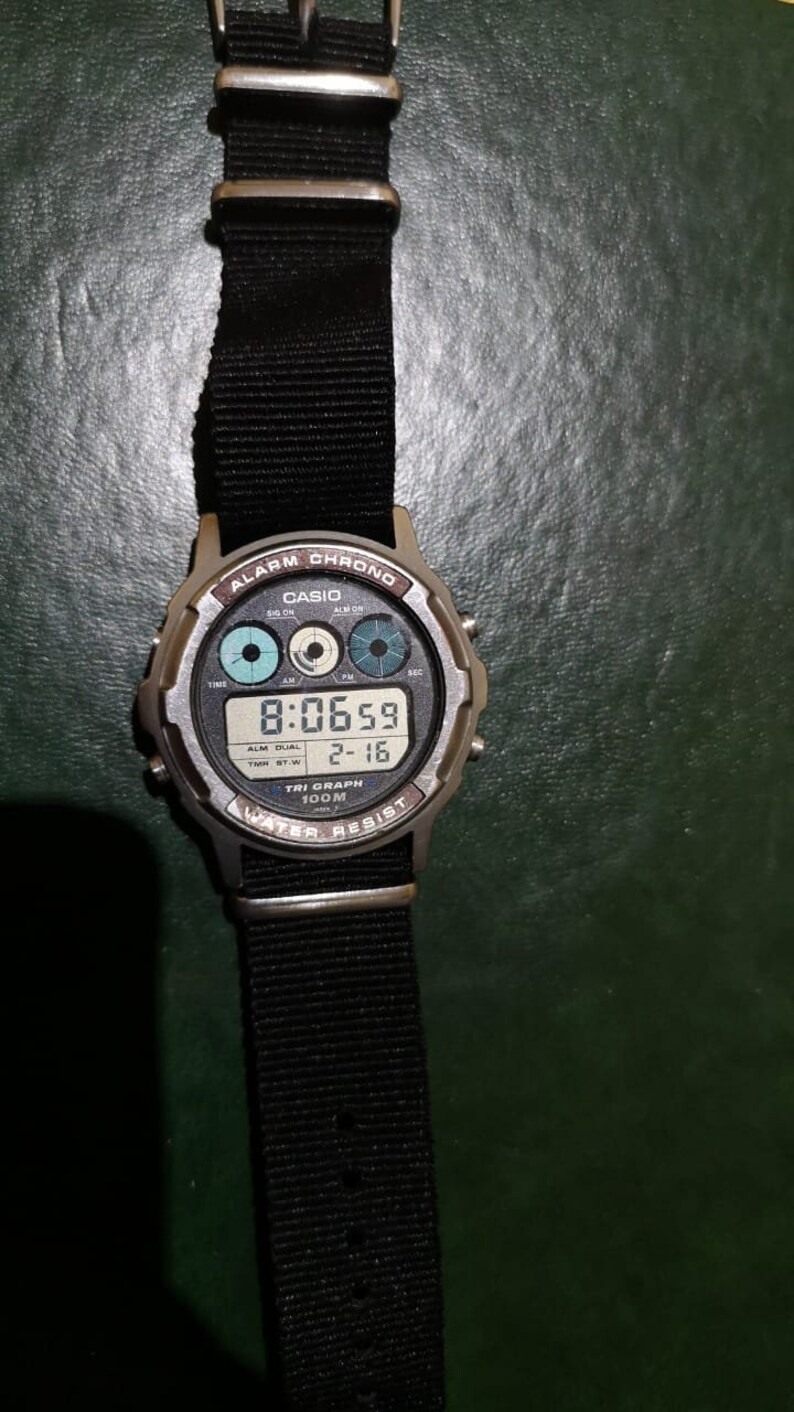 Casio DGW300 Digi Graph Alarm Chrono Water Resist 100m Etsy
