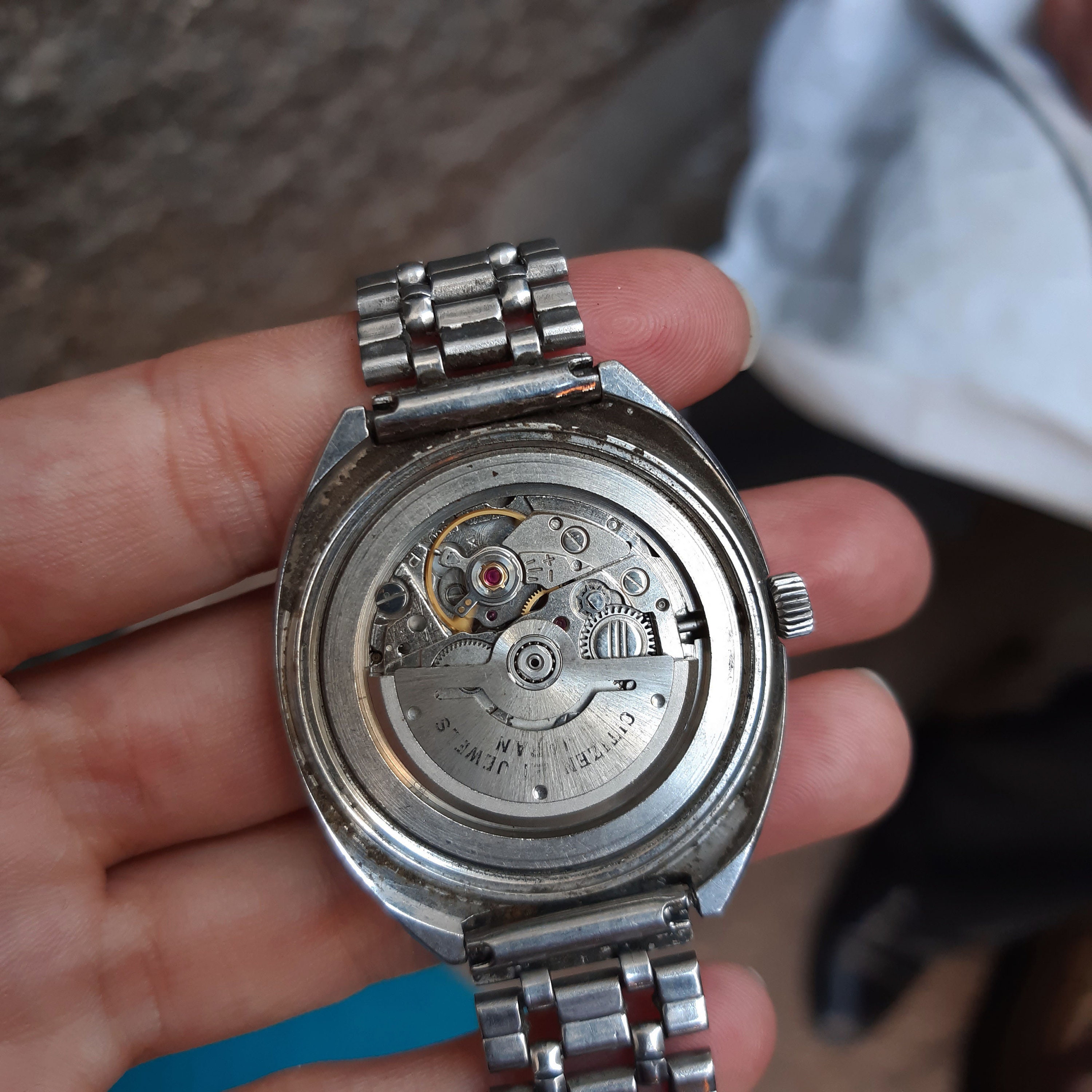 Vintage Citizen Automatic 21 Jewels Men Watch 616478 White Etsy