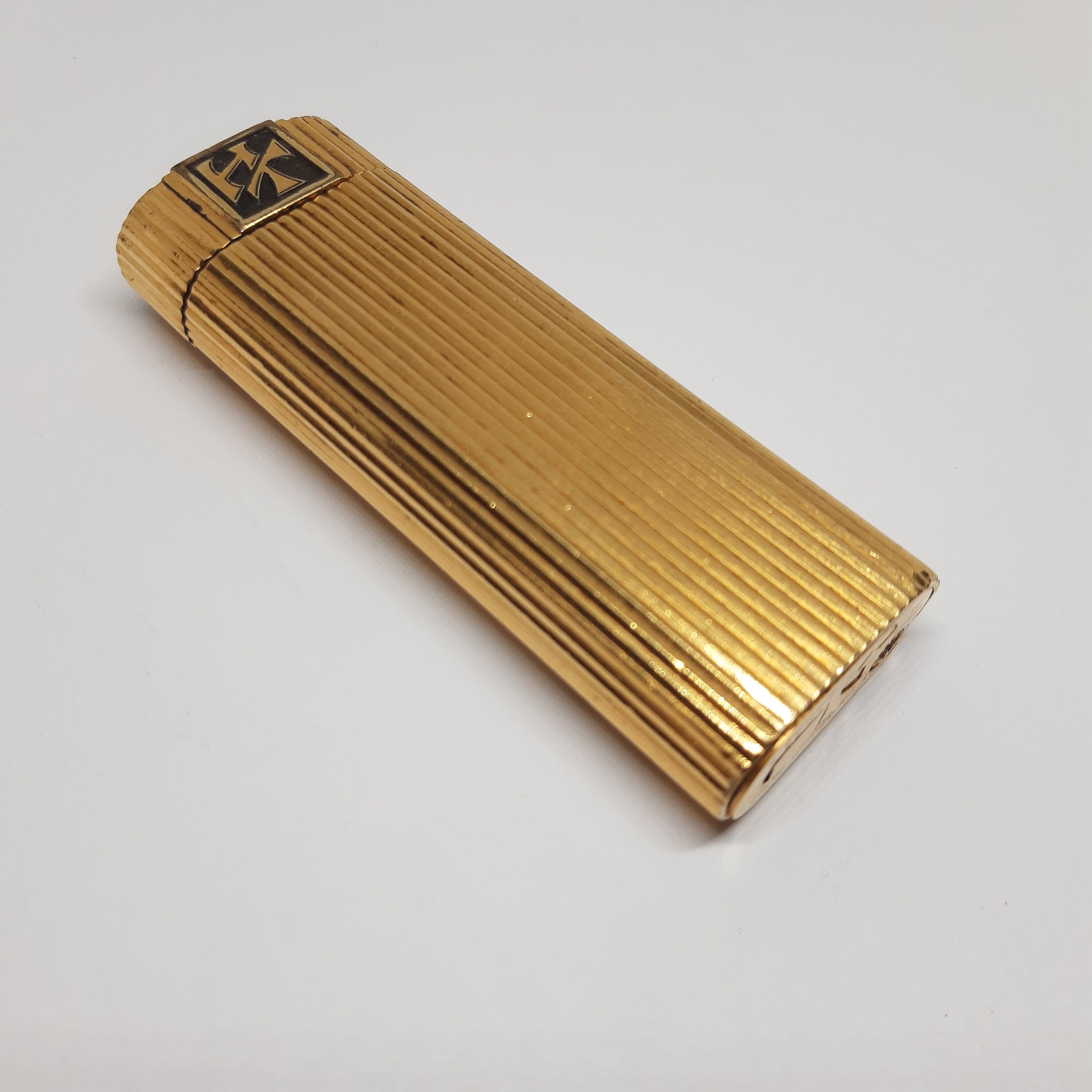 Vintage Old Cartier Paris Lighter Gold Plated 48576 Swiss Made Etsy