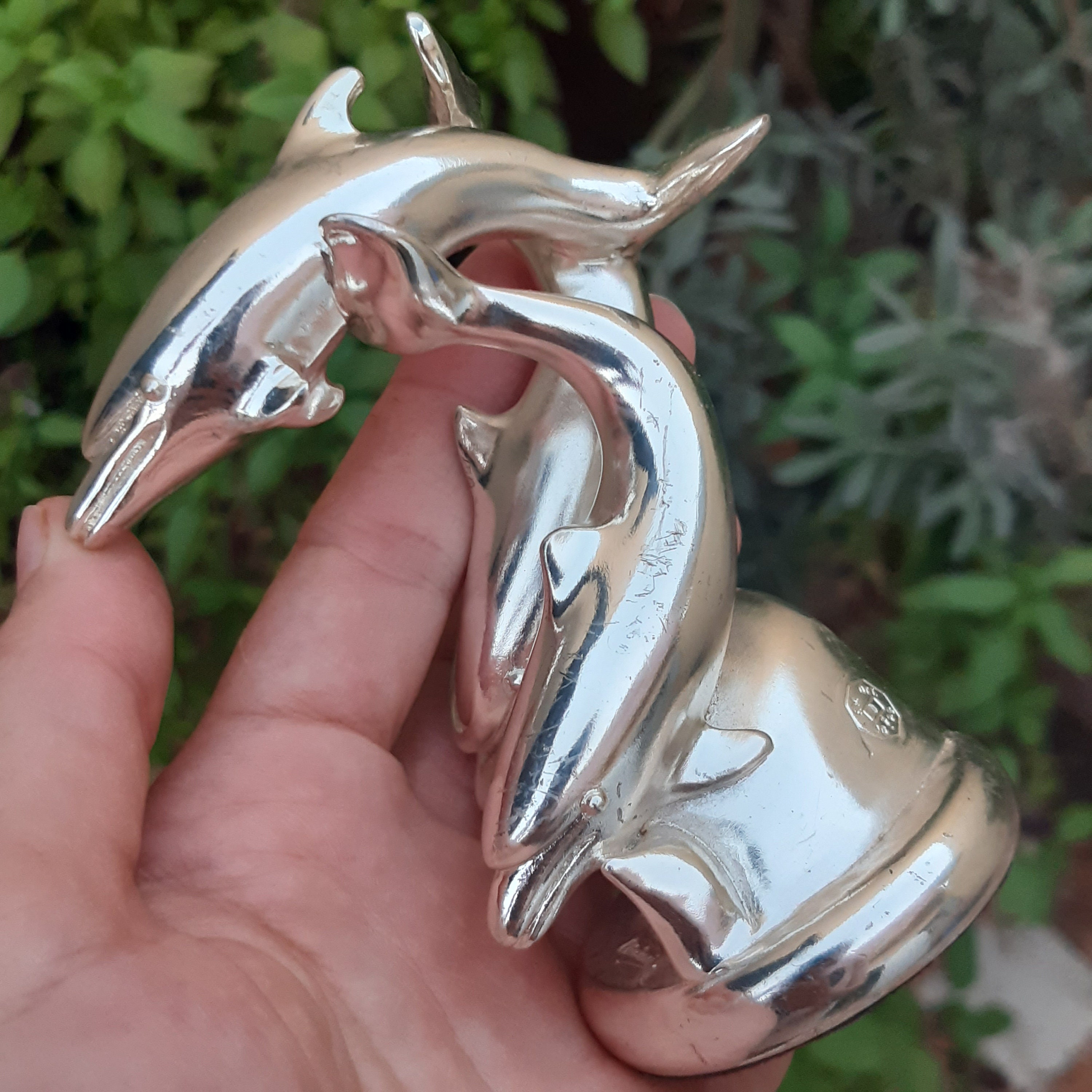 ERMES OTTAVIANI SCULTORE 時計付き置物 シルバープレート ERMES OTTAVIANI SCULTORE 時計付き置物 シルバープレート