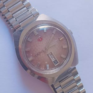 RADO Starliner Automatic Men&#39;s Day/Date Dress Watch swiss made , vintage rado sealed, Rare Gray Automatic Rado watch, Used Rado collection