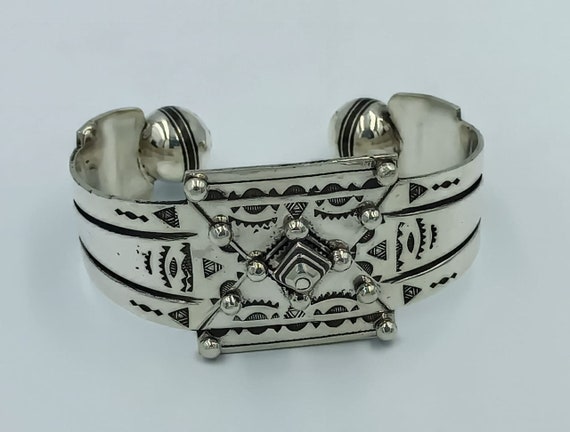Buy TUAREG Bracelet,silver Moroccan BANGLE, Handmade Work,tribal 