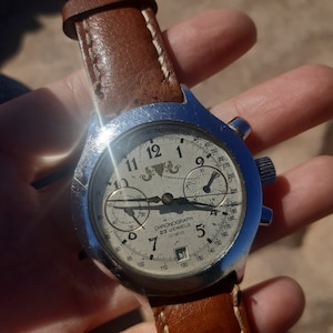 Poljot Chronograph 23 JEWELS Geneve Ref 425865 Men Wristwatch, Poljot collection one chrono to repair