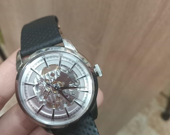 HAMILTON Rail road H406550,HAMILTON skeleton Automatic Men's Watch, Hamilton collection, Hamilton Gift