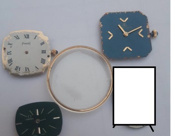 Vintage piaget, OMEGA, Jaeger-Lecoultre, Wrist Watch Gold MOVEMENTS Parts, PIAGET Parts, Jaeger Lecoultre, omega Face