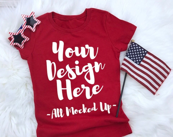 Download Next Level 3710 Girls Youth Red PSD Mockup T-Shirt Mock ...