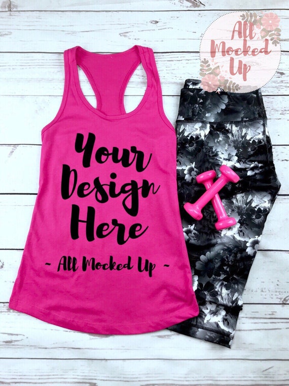 Next Level 1533 Womens Raspberry Workout Racer Back Tank