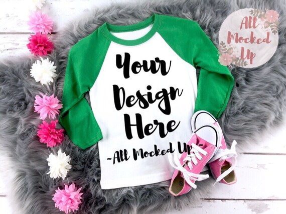 Download Free Next Level 3352 Youth Raglan Kelly Green PSD Mockup T-Shirt (PSD) - 58773+ Best Download ...