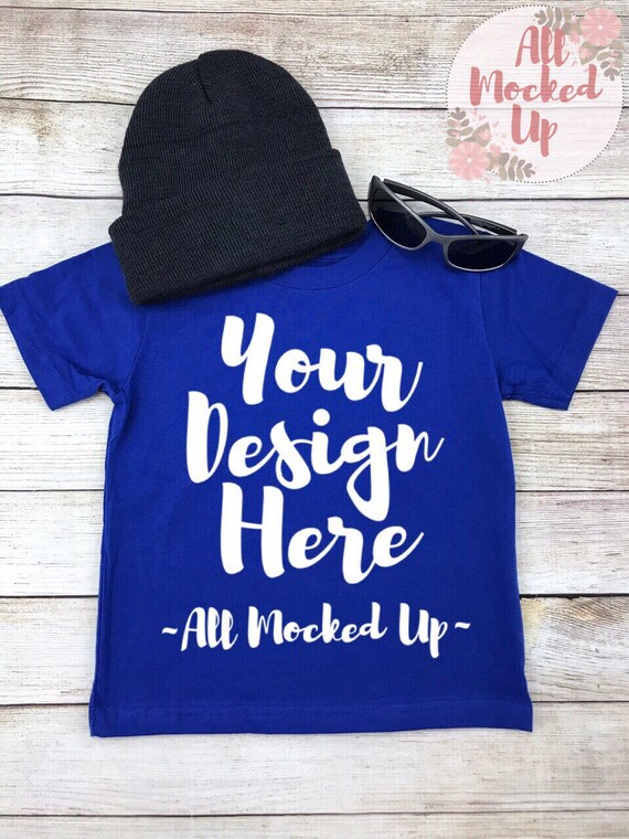 Download Rabbit Skins 3321 Royal Blue Toddler PSD Mockup T-Shirt ...