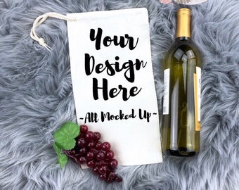 Download Liberty Bags 1727 Drawstring Wine Bag Mock Up MockUp Image ...