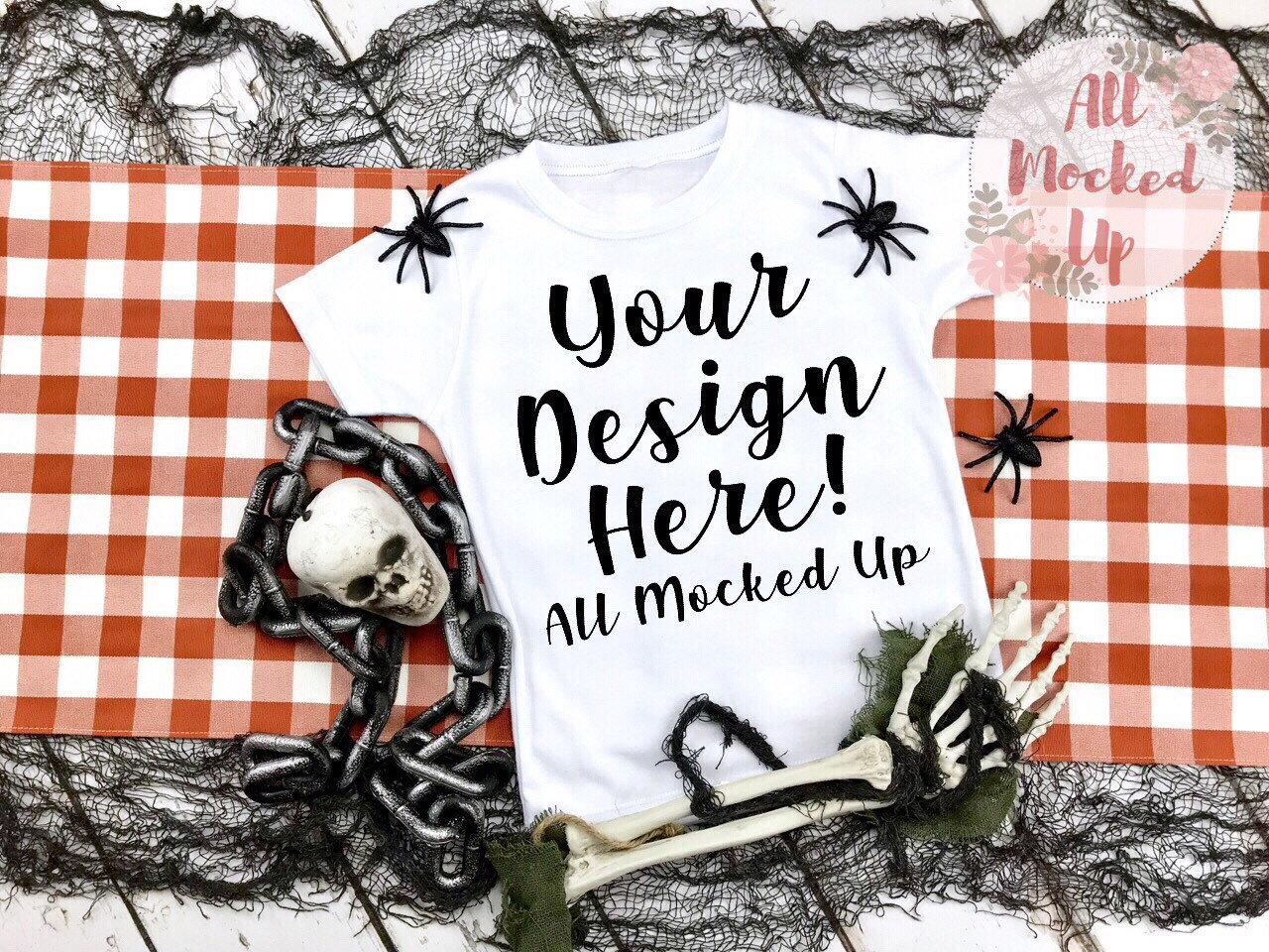 ARB BLANKS Boys White Tshirt Halloween Fall Mock Up MockUp Etsy