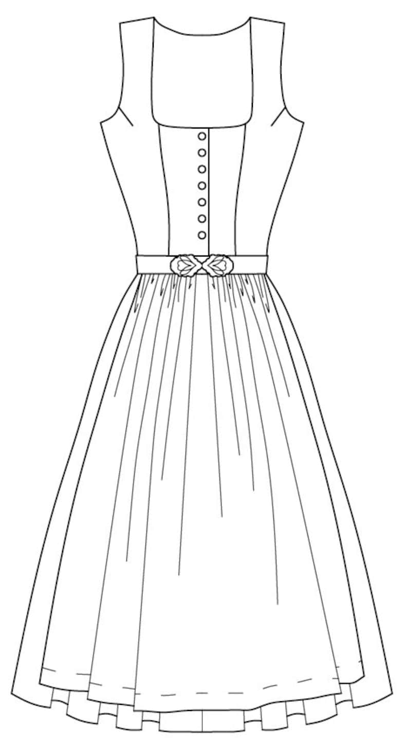 Sewing pattern classic dirndl Conny image 4