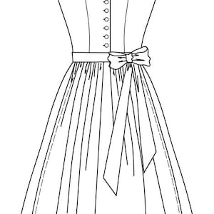 Sewing pattern Dirndl Snow White image 4