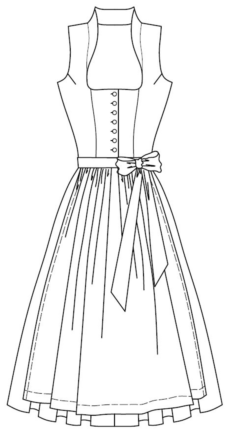 Sewing pattern Dirndl Snow White image 4