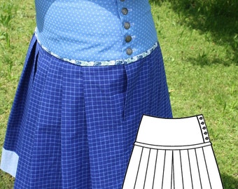 Patrón de costura de falda de jardín de cerveza Rosi